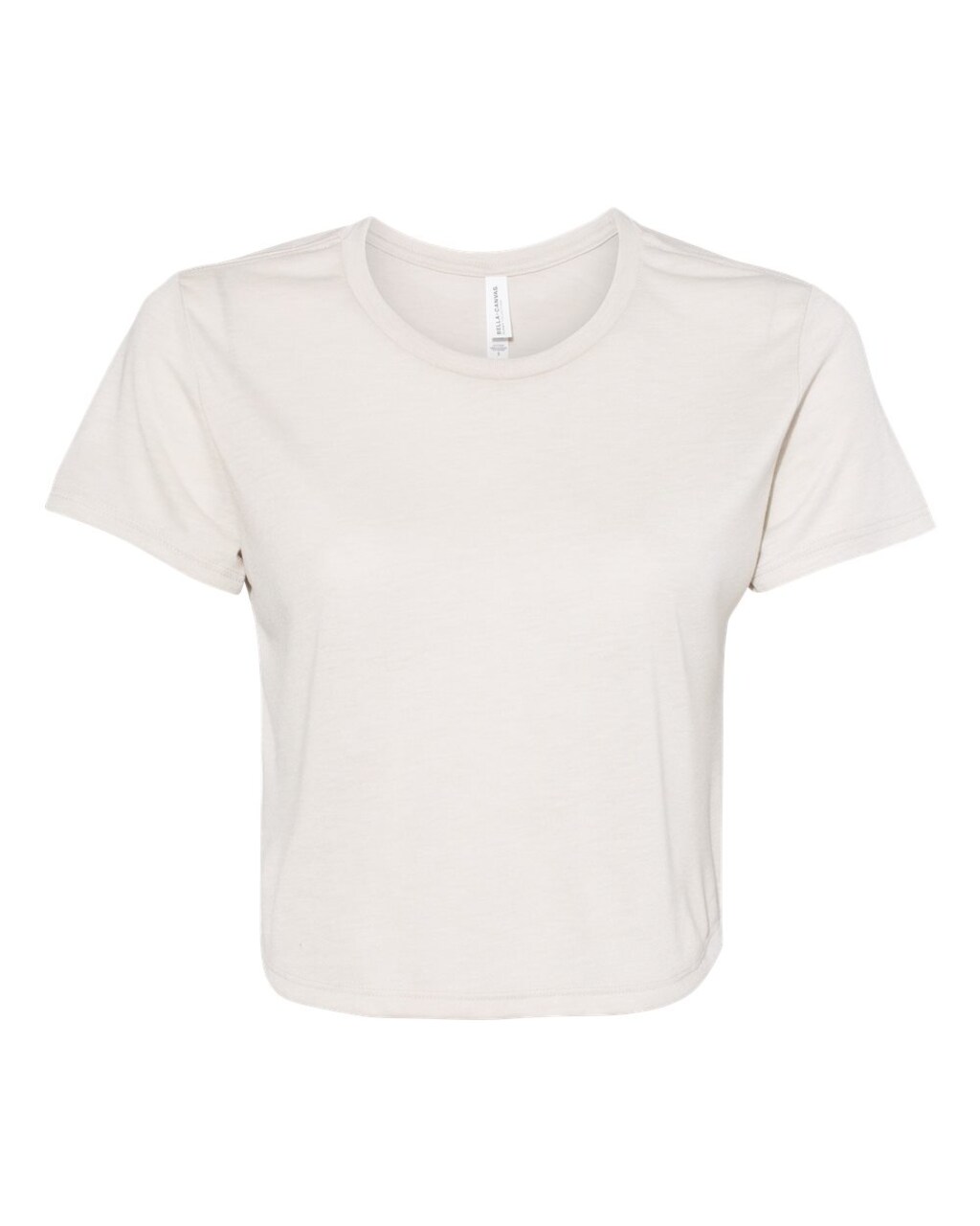 BELLA + CANVAS Women’s Short Sleeve Crewneck Flowy Crop T-Shirt – Lightweight Relaxed Tee
